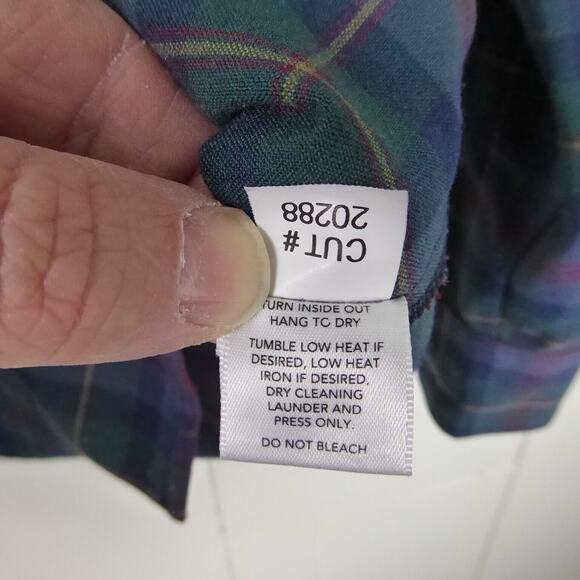 Mizzen and Main Shirt Men SZ L Trim Fit Flannel Button Down Casual MiUSA Classic - Picture 7 of 11